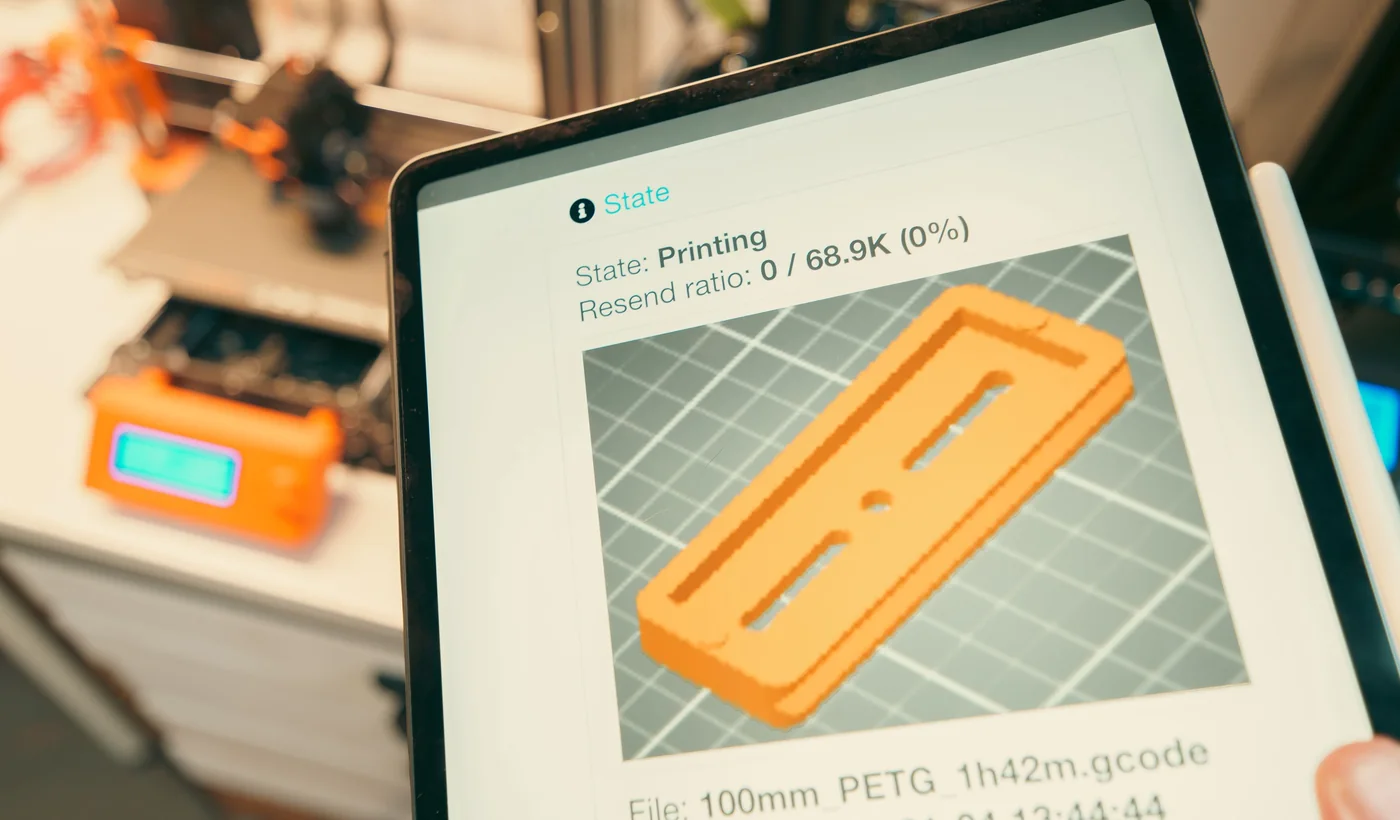 Modelo tridimensional preparado digitalmente para impresión